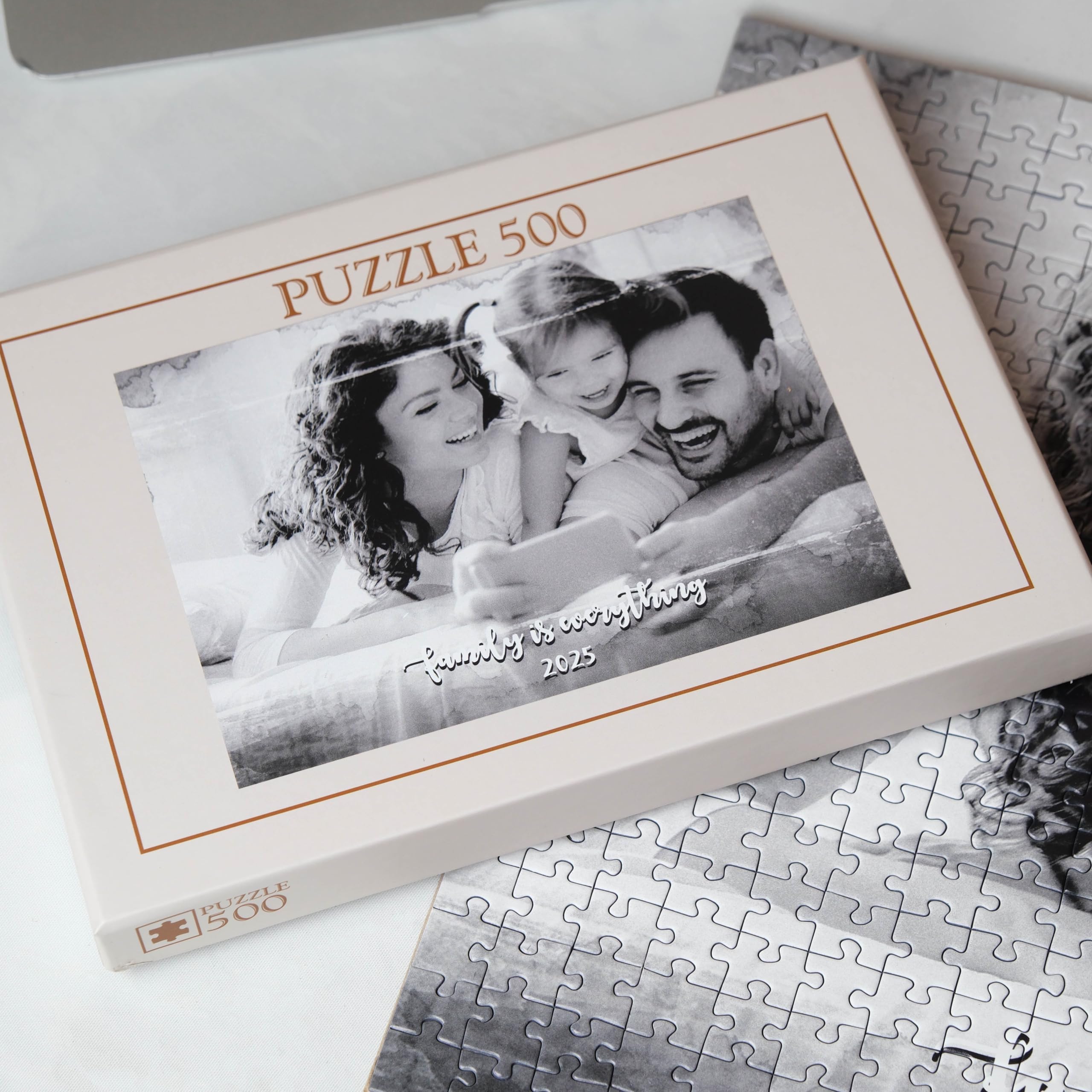 500-Piece Personalized Photo Jigsaw Puzzle | Custom Family Keepsake Gift