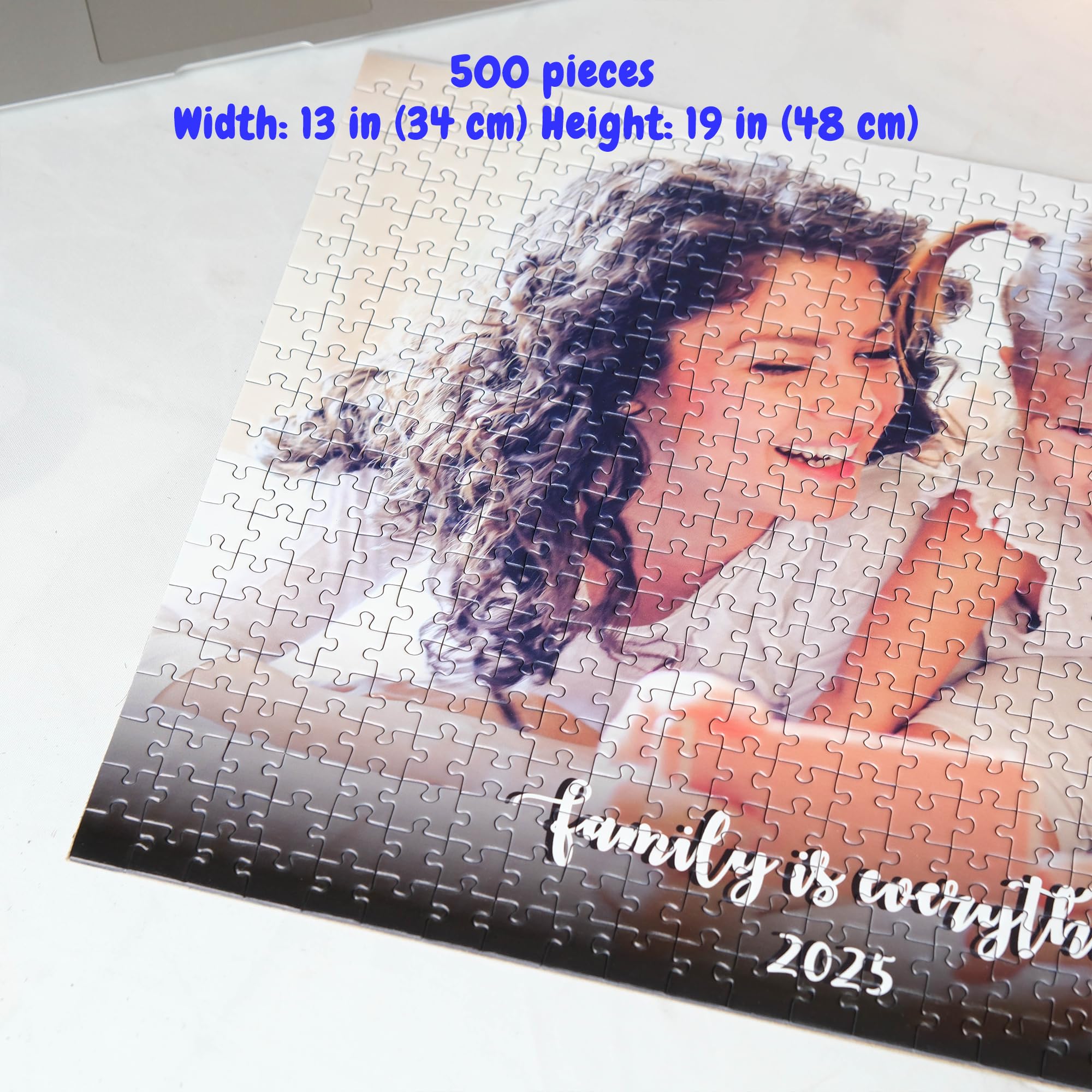 500-Piece Personalized Photo Jigsaw Puzzle | Custom Family Keepsake Gift